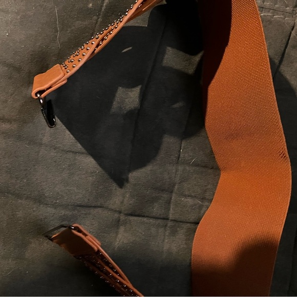 Stylish Tan Belt with metal Accents - Picture 4 of 6